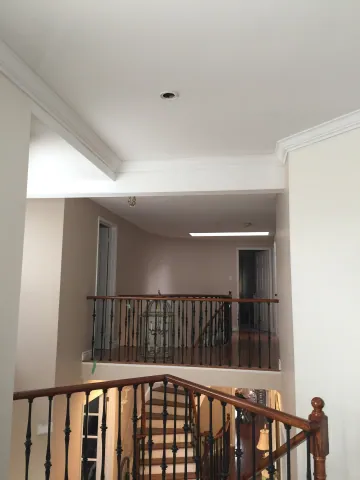 Timber balustrade and upper-floor landing