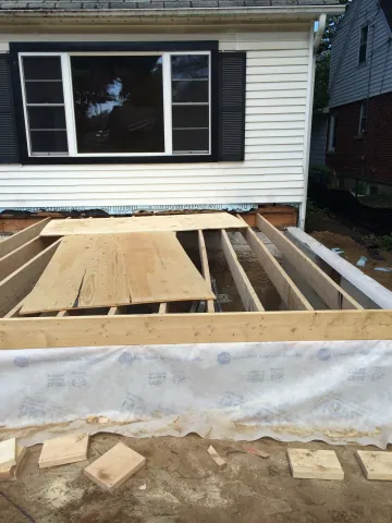 Floor framing for a home addition